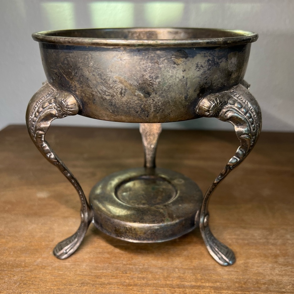 Vintage Leonard Silver Plate Chafing Dish Base